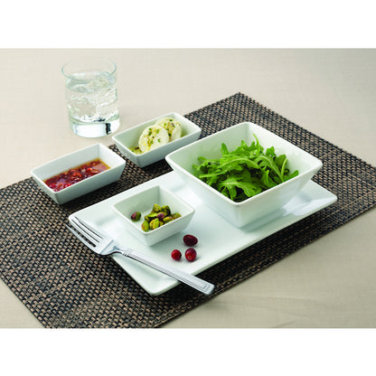 Libbey SLATE COLLECTION Ultra Bright White Rectangular Plate 12" x 6", 1 x 12 each Case - GS1 staged product image