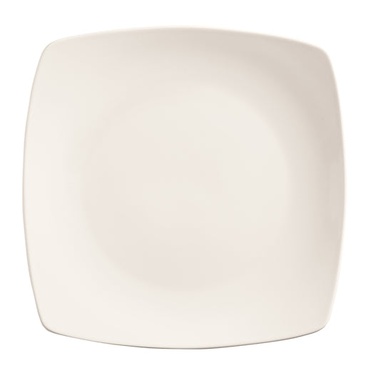 Libbey PORCELANA Coupe Square Plate 10.25" - Bright White, 1 x 12 each Case - Plates Bowls
