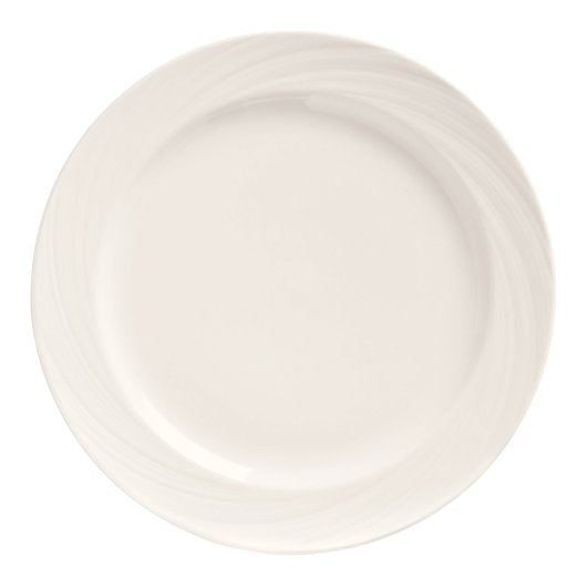 Libbey Basics Orbis Medium Rim Plate 7" - Bright White, 1 x 36 each Case - Plates Bowls