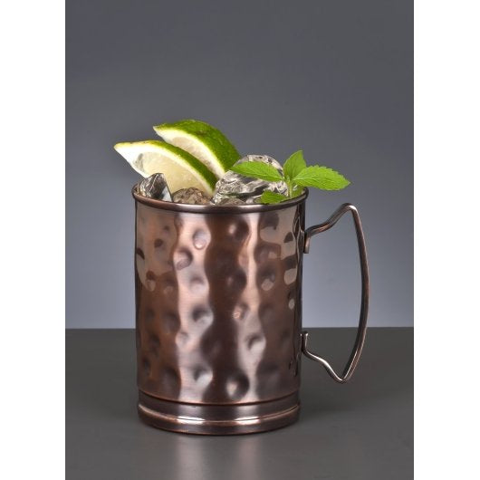 Libbey Moscow Mule 14 oz Cup w/Hammered and Antiqued Copper Finish, 1 x 12 each Case - Glassware & Drinkware