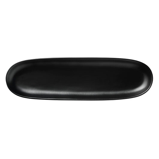 Libbey Driftstone Tray 4" x 13.25" - Onyx, 1 x 12 each Case - Fast Food Baskets & Trays