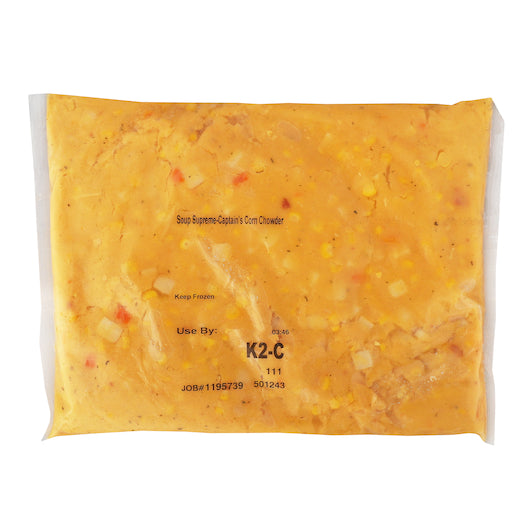 Soup Supreme Captain's Corn Chowder, 4 x 4 lb Case - Prepared Foods