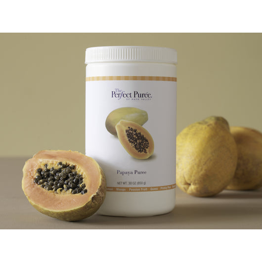 The Perfect Puree Papaya Puree, 6 x 30 oz Case - Frozen Fruit
