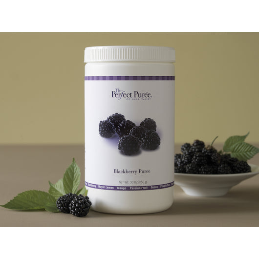 The Perfect Puree Blackberry Puree, 6 x 30 oz Case - Frozen Fruit