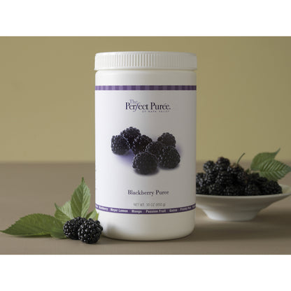 The Perfect Puree Blackberry Puree, 6 x 30 oz Case - Frozen Fruit