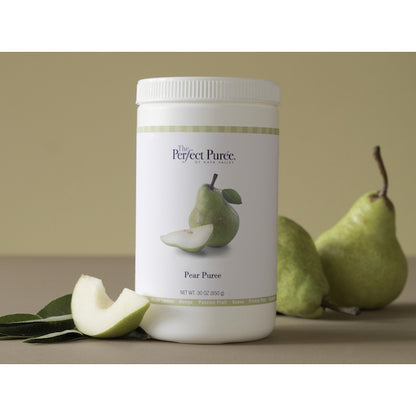 The Perfect Puree Pear Puree, 6 x 30 oz Case - Frozen Fruit