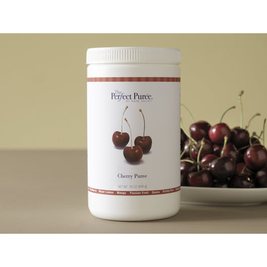 The Perfect Puree Cherry Puree, 6 x 30 oz Case - Frozen Fruit