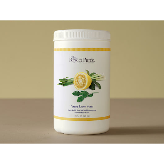 The Perfect Puree Yuzu Luxe Sour cocktail mixer, 6 x 28 fl oz Case - Frozen Fruit