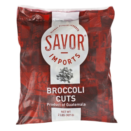 Savor Brands Iqf Broccoli Cuts, 12 x 2 lb Case - Frozen Vegetables & Sides