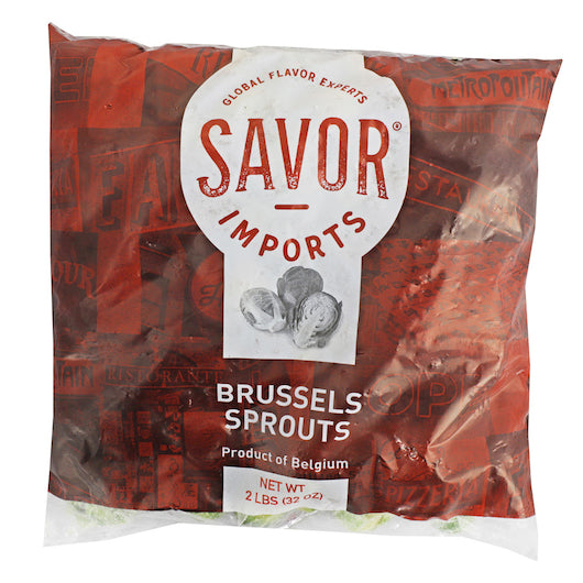 Savor Imports Iqf Brussels Sprouts, 12 x 2 lb Case - Frozen & Refrigerated