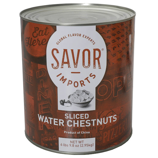 Pan Chi Sliced Water Chestnuts, 6 x 10 each Case - Water