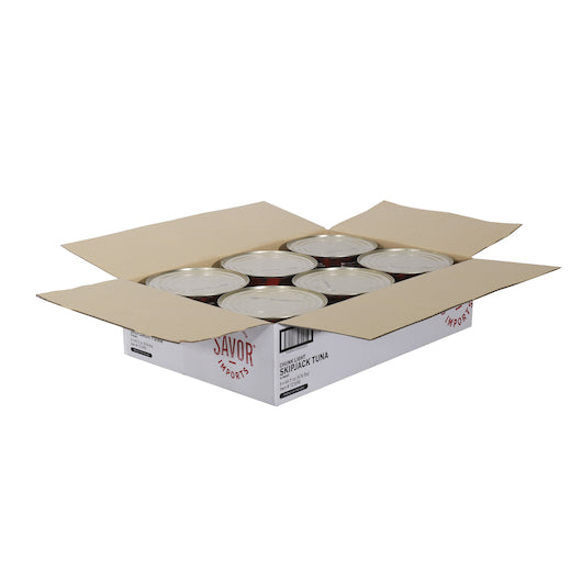 Savor Imports Chunk Light Skipjack Tuna In Water, 6 x 4 lb Case - DOT product image 2
