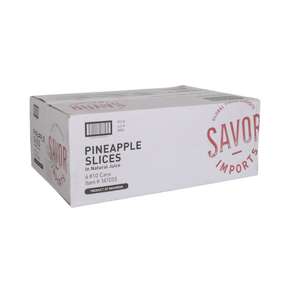 Savor Pineapple Slice Pineapple Sliced in Juice, 6 x 6.72 lb Case - DOT product image 5