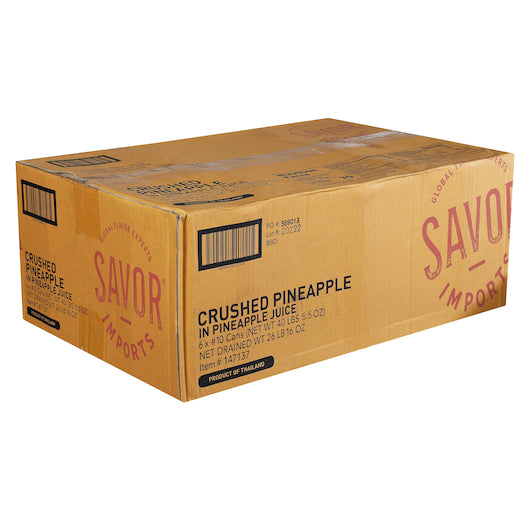 Savor Imports Pineapple Crushed, 6 x 6.72 lb Case - DOT product image 5