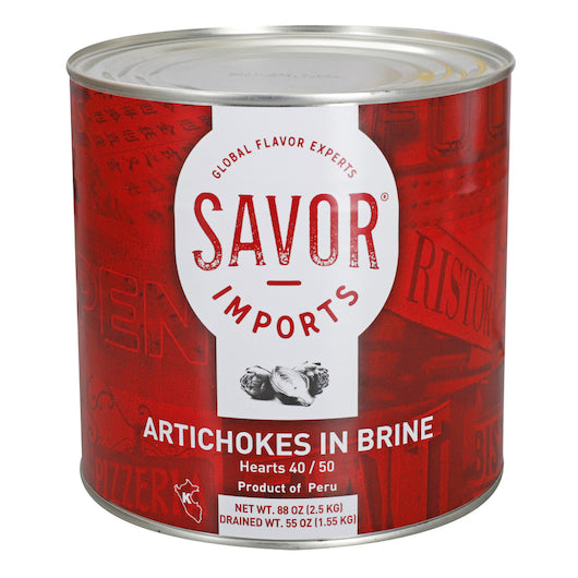 Savor Artichoke Hearts 40/50cnt, 6 x 5.513 lb Case - Fruit & Sides
