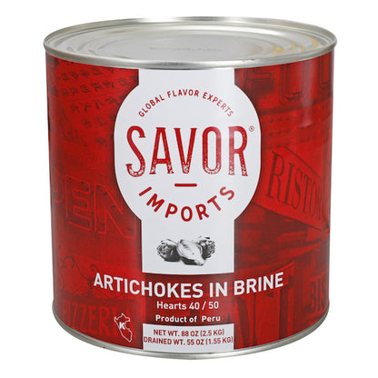Savor Artichoke Hearts 40/50cnt, 6 x 5.513 lb Case - Fruit & Sides
