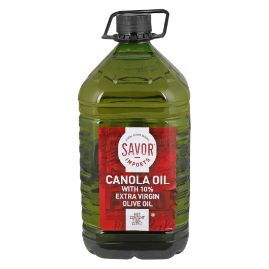 Savor Imports Canola Oil With Extra Virgin Olive Oil (90/10), 6 x 1 GA Case - Condiments & Sauces