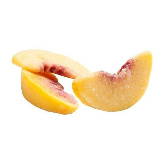 Commodity Fruit Sliced Individual Quick Frozen Freestone Sliced Peaches, 1 x 30 lb Case - Frozen Fruit