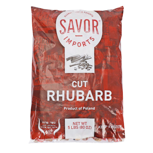 Savor Imports Iqf Red Rhubarb Cuts, 4 x 5 lb Case - Frozen & Refrigerated