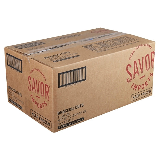 Savor Brands IQF GRADE A BROCCOLI CUTS, 1 x 20 lb Case - DOT product image 4