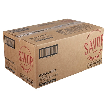 Savor Brands IQF GRADE A BROCCOLI CUTS, 1 x 20 lb Case - DOT product image 4