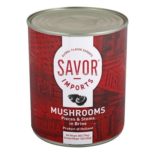 Savor Imports MUSHROOM PIECES & STEMS, 24 x 16 oz Case - DOT product image 2