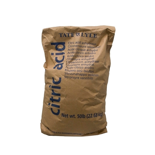 Citric Acid Fine Food Grade Chemicals Fine Grind Citric Acid, 1 x 50 lb Case - Pantry Ingredients