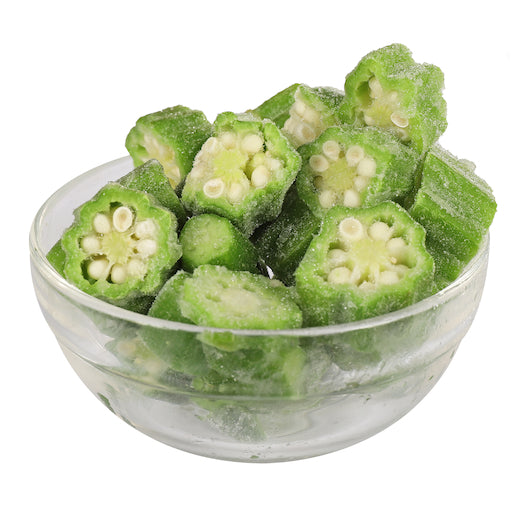Savor Brands Cut Okra, 1 x 20 lb Case - Frozen & Refrigerated