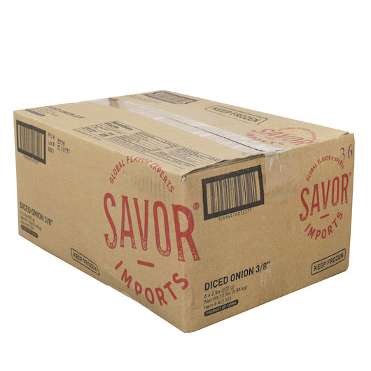Savor Imports 3/8" Diced Onions, 6 x 2 lb Case - DOT product image 6