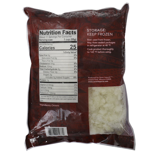 Savor Imports 3/8" Diced Onions, 6 x 2 lb Case - DOT product image 2