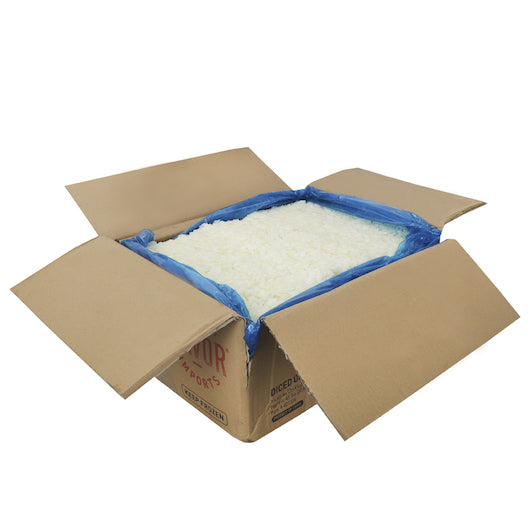 Savor Imports 3/8 Inch Frozen Diced Onion, 1 x 45 lb Case - Condiments & Sauces