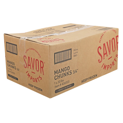 Savor Imports Individual Quick Frozen Mango Chunks, 1 x 30 lb Case - DOT product image 4