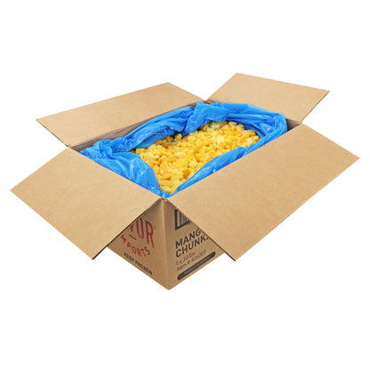 Savor Imports Individual Quick Frozen Mango Chunks, 1 x 30 lb Case - Frozen Fruit