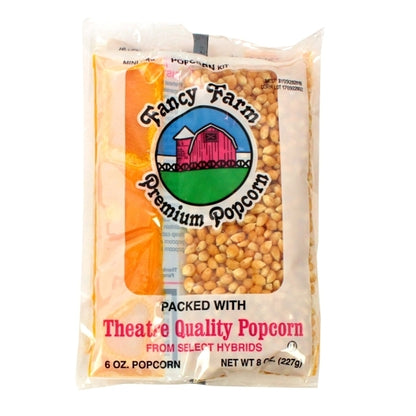 Fancy Farms Miniature Maxi Kit Popcorn, 36 x 8 oz Case - Popcorn, Pretzels & Snack Mix