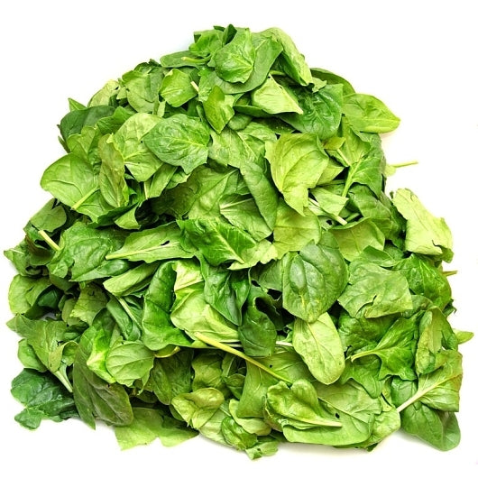Commodity Vegetables Poly Individual Quick Frozen Chopped Spinach, 12 x 2 lb Case - Frozen Vegetables & Sides