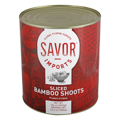 Pan Chi Canned Sliced BAMBOO SHOOTS, 6 x 10 each Case - Fruit & Sides