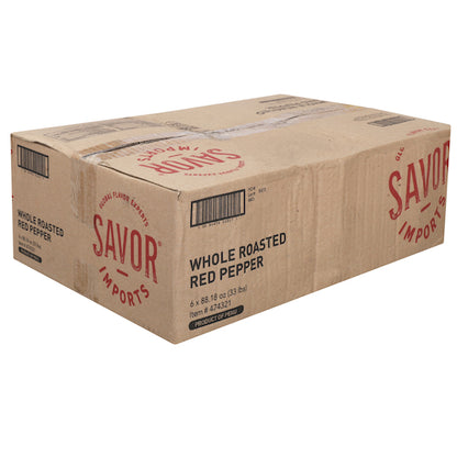 Savor Roasted Whole Red Pepper, 6 x 5.513 lb Case - DOT product image 4