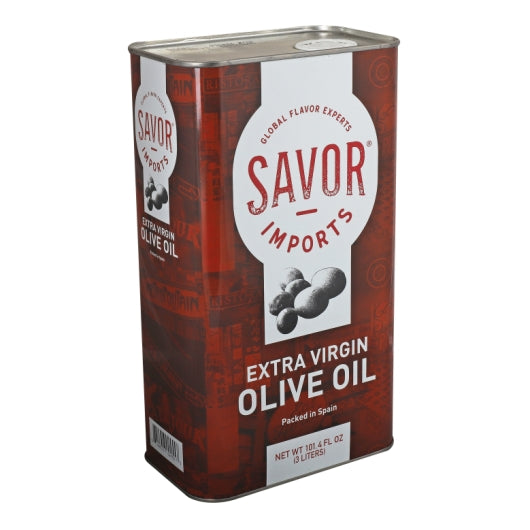 Savor Imports Extra Virgin Olive Oil, 4 x 3 LT Case - Condiments & Sauces