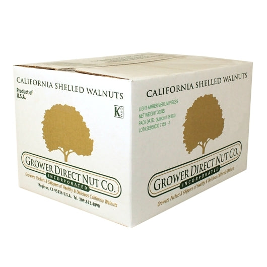 Pecans Sunflower Kernals MEDIUM & LARGE (32/24) LIGHT WALNUT PIECES, 1 x 30 lb Case - DOT product image 3