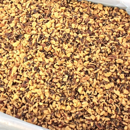 Pecans Sunflower Kernals Medium & Large (32/24) Light Walnut Pieces, 1 x 30 lb Case - Pantry Ingredients