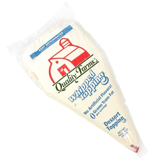 Commodity Whipped Topping Ready To Use Pastry Bag, 12 x 16 oz Case - Disposables