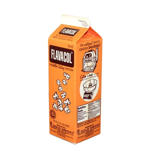 Commodity Popcorn Flavacol Butter Flavored Popcorn Seasoning Salt, 12 x 35 oz Case - Popcorn, Pretzels & Snack Mix