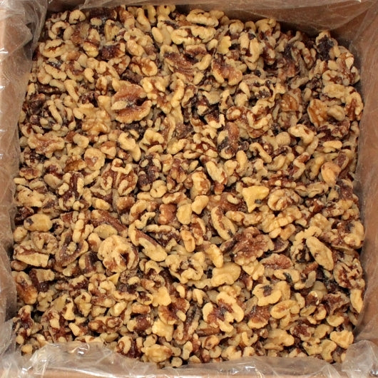 Commodity Nutmeats Light Amber Combo Halves & Pieces Walnuts, 1 x 5 lb Case - Nuts & Seeds