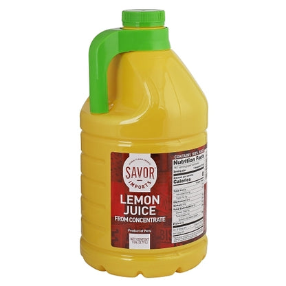 Savor Imports Lemon Juice, 4 x 1 GA Case - Condiments & Sauces