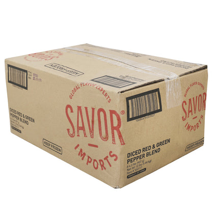 Savor Imports Diced Red & Green Pepper Blend, 6 x 2 lb Case - DOT product image 6