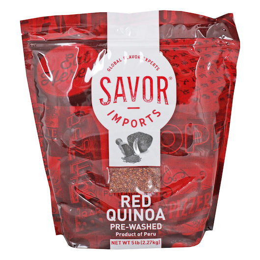 Savor Imports Red Quinoa Grain Bulk, 2 x 5 lb Case - Rice & Grains