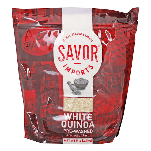 Savor Imports White Quinoa Grain Bulk, 2 x 5 lb Case - Rice & Grains