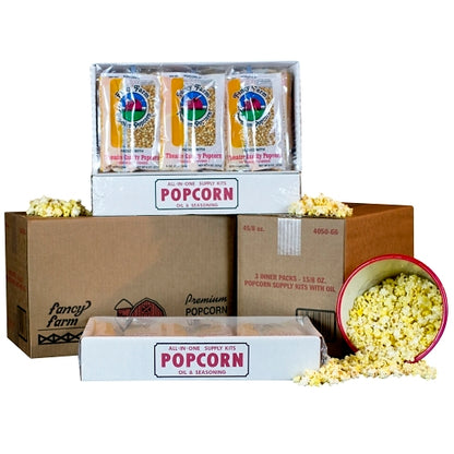 Commodity Popcorn Cash & Carry Tray Pack, 3 x 15 x 8 oz Case - DOT product image 2