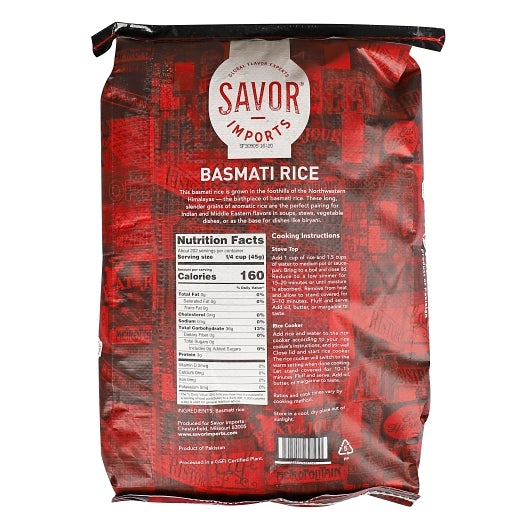 Golden Heritage Foods Basmati Rice, 1 x 20 lb Case - DOT product image 2