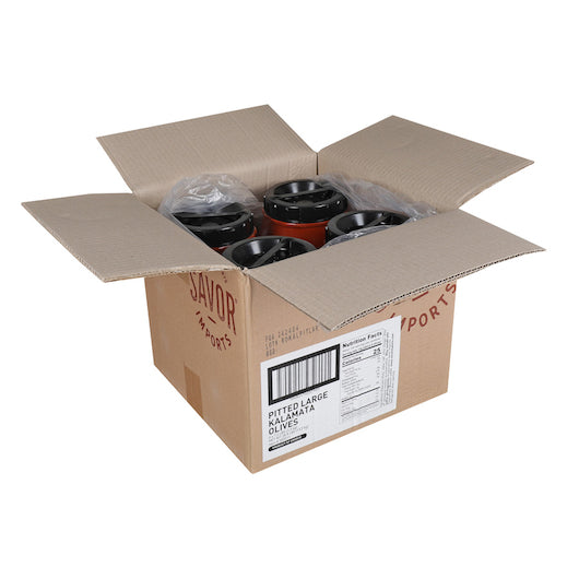 Savor Imports Large Pitted Kalamata Olives Bulk, 4 x 7.27 lb Case - DOT product image 4